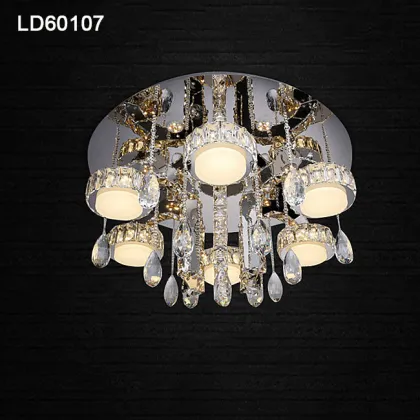 contemporary decorative crystal rings lamp chandelier