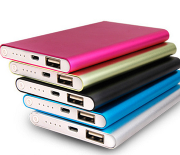 Shenzhen factory metal 5000mah portable mobile power bank for iphone 7