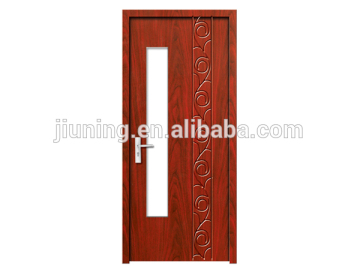 Cheap ! composite solid wood door with classical glass door