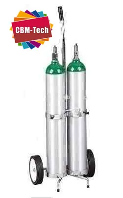 Double Oxygen Cylinder Cart  