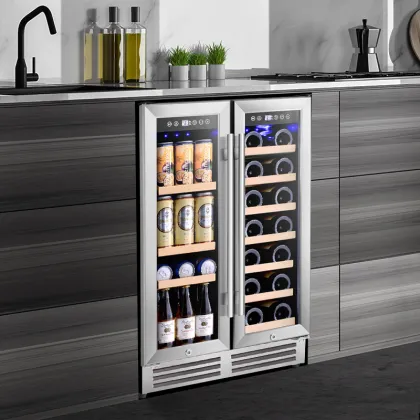 Wine and Beverage Coolers: 120L Beverage Wine Machines Juice Dispenser