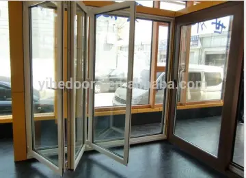folding doors with interior partition frame