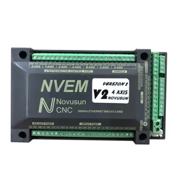 NVEM 3/4/5/6 Axis Mach3 Control Card with Ethernet Port and USB Cable - Novusun Version 2: Comprehensive Guide and Details