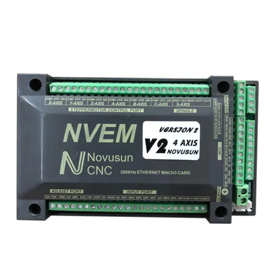 NVEM 3/4/5/6 Axis Mach3 Control Card with Ethernet Port and USB Cable - Novusun Version 2: Comprehensive Guide and Details