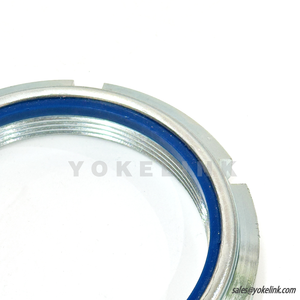 M20X1.0 Guk Nylon samojistná kruhová matice pro obrábění drážek hřídele