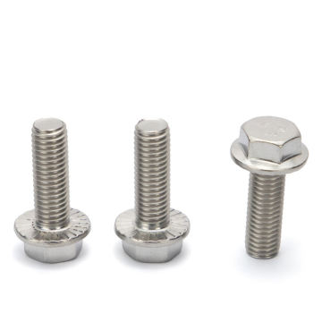 High Quality DIN 6921 Stainless Steel Flange Bolts, Nut, and Screws in M6, M8, M10 Sizes