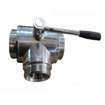 Stainless Steel 3 Way Threaded Ball Valve