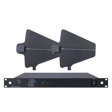 Professional Wireless Antenna Distribution Amplifier A845 - Eco-Friendly Carton Box, Multiple Frequencies, 5-Way Wired System - Black