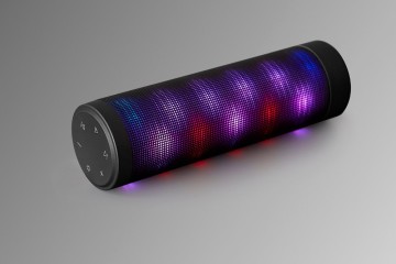 Cool bluetooth speaker with led light and multifunctional remote control speaker RLS002 for iPhone 6S/6S Plus/6/6 Plus,TV,DJ,Car