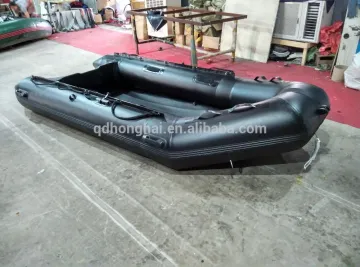 black High quality CE approved aluminum floor inflatable boat size 3.6m inflatable fishing boat with cheap price