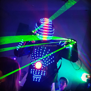 Halloween LED Robot Costume: Luminous Helmet for Party, DJ, Disco, Nightclub