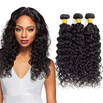 Looks natural factory price Virgin hair bundles hot sells wholesale  bundles human hair water wave 8a 9a 10a Grade hair bundles