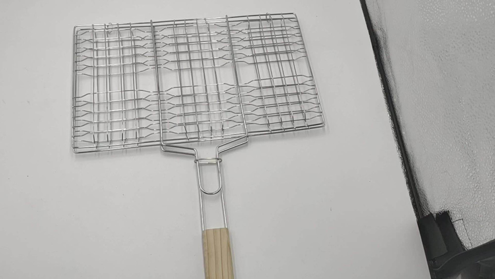 Rostfritt stål Picknick Square BBQ Grill Net Mesh