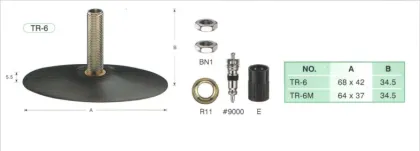 Tube Valves Motorcycle Rubber Covered Tube Valves