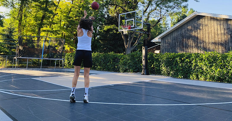 Outdoor Backyard Basketball Court Flooring