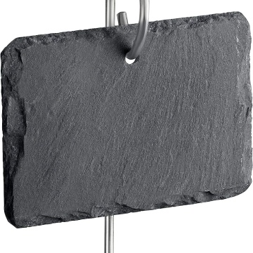 Customizable Weatherproof Slate Plant Labels with Metal Rods