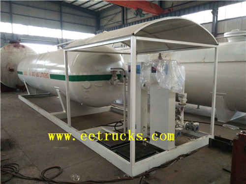 40cbm 20ton Skid ya hau lpg cika tsire-tsire