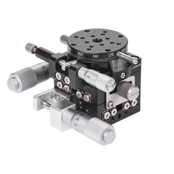 Vysoce přesný ruční stolek z hliníkové slitiny v ose XYR 40 mm