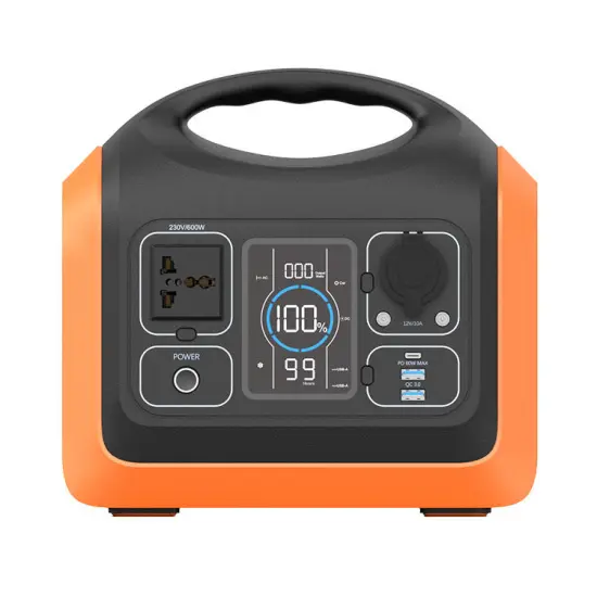 Portable Power Station 600W Solar Energy Generator Lifepo4 Battery