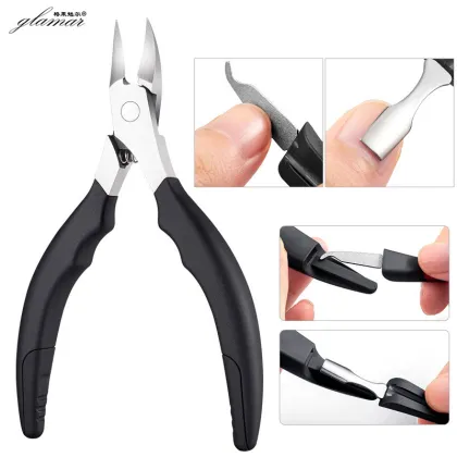 Black Stainless Steel Nail Clippers for Manicures and Pedicures by Mr Green
