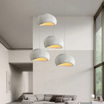 Japanese-Inspired Wabi Sabi Pendant Hanging Lamps: Enhance Your Indoor Décor with Unique Chandelier Lighting