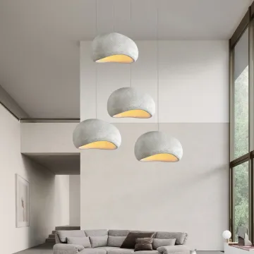 Japanese-Inspired Wabi Sabi Pendant Hanging Lamps: Enhance Your Indoor Décor with Unique Chandelier Lighting