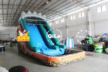 Inflatable slide pool commercial inflatable water slide trippo slide from QILE