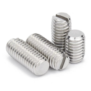 DIN551 Stainless Steel Flat Point Slotted Screws