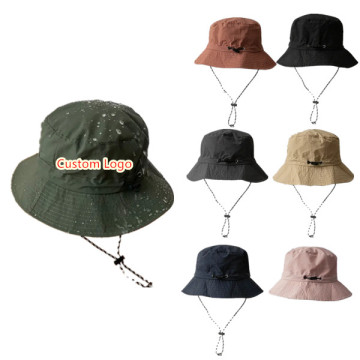 Best Seller Custom Logo Γυναικείο Αδιάβροχο Καπέλο κουβά - μόδα καθημερινή αθλητική κεντήματα