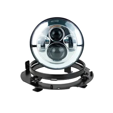 7 Inch Round LED Headlight Hi-Low Beam with Mounting Bracket for Kawasaki Voyager/Vaquero