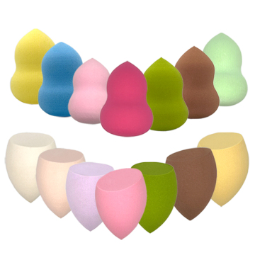 Cute Purple Makeup Sponge Puff Set - Soft Blender Egg Shaped Applicator for Foundation