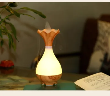 150ml Humidifier Ionizer Wood Grain Scented Oil Diffuser