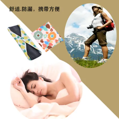 Bamboo Charcoal Reusable Cloth Pads for Women - Washable Menstrual Napkins