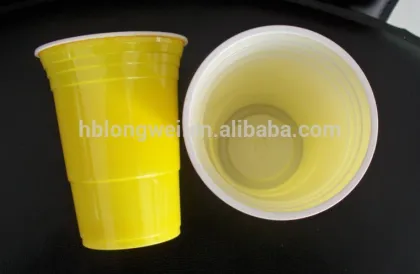 16oz disposable red beer cup solo cup double walled