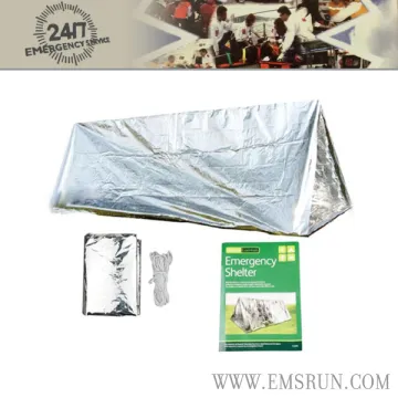 Outdoor use easy emergency mylar tube tent