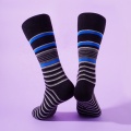 New fashion wholesale fun 6 pairs dots plaid stripe funky office business dress socks for men pack