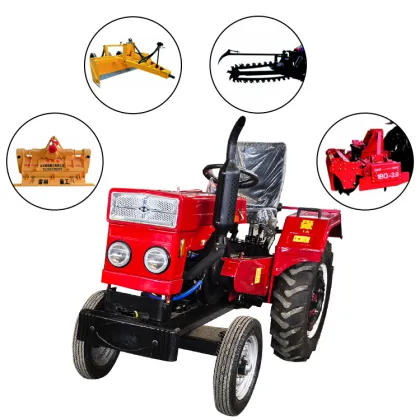 Diesel Power Tractor - Agricultural Mini Tractor Wheel Tractor