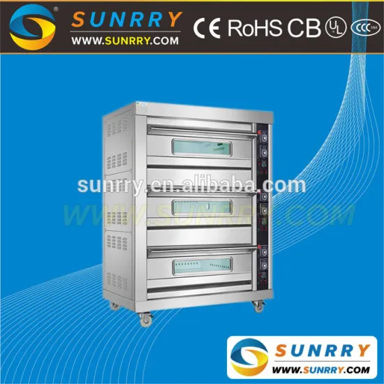 Commmercial gas bakery oven, deck gas oven