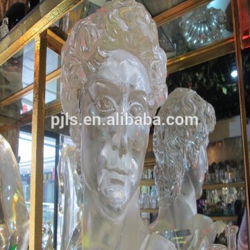 2014 Wholesale head model art glass sculpture