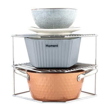 3 Tier Kitchen Shelf Metal Organizer Jar Holder