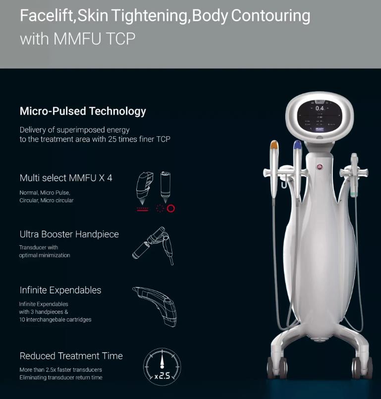 Non-invasive ultraformer mpt ultra booster MMFU Thermal facial lifting body contouring hifu machine