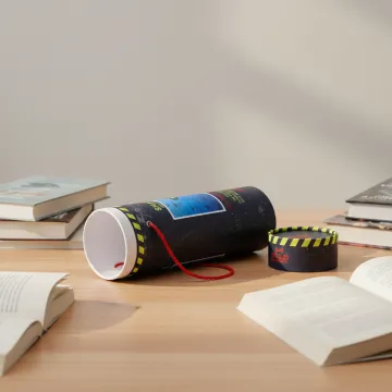 Innovative Paper Tube Puzzle Gift with Handle