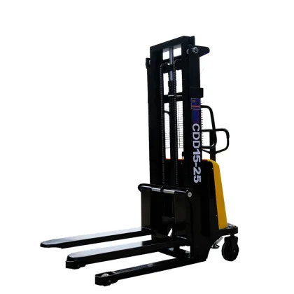 Brand new straddle electric stacker price