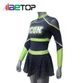 Mulheres personalizadas de manga longa uniforme de torcida