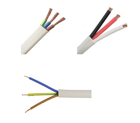 THREE CORE FLAT CABLE