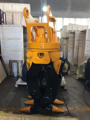 360 Degree Rotary Hydraulic Grapples for Excavator - Stone Log Grapple