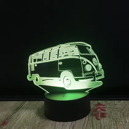 7 Colors 3D Visual Illusion Lamp