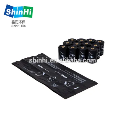 a large number of Biodegradable Paws-Print-Pet-Bags