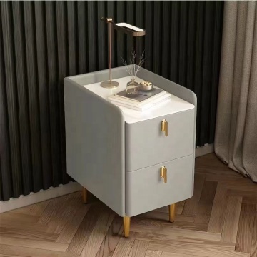 Simple Wooden Nightstand Drawer Storage Organizer for Bedroom
