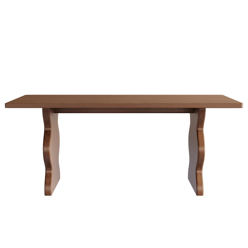 Simplistic Medieval Designed Solid Wood Dining Table